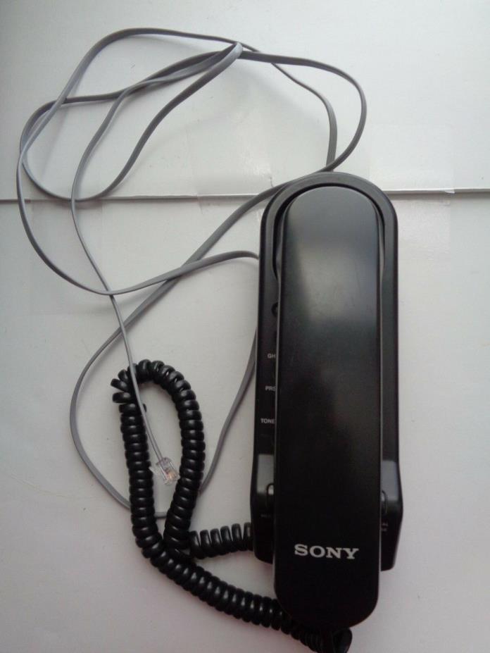 SONY Corded Telephone IT B3 Land Line Slim Line Black Wall Phone Table Top Phone