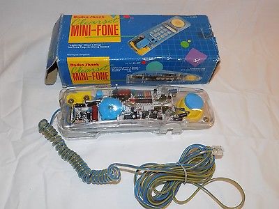Vintage Clearset Mini-Fone See Through Telephone Radio Shack