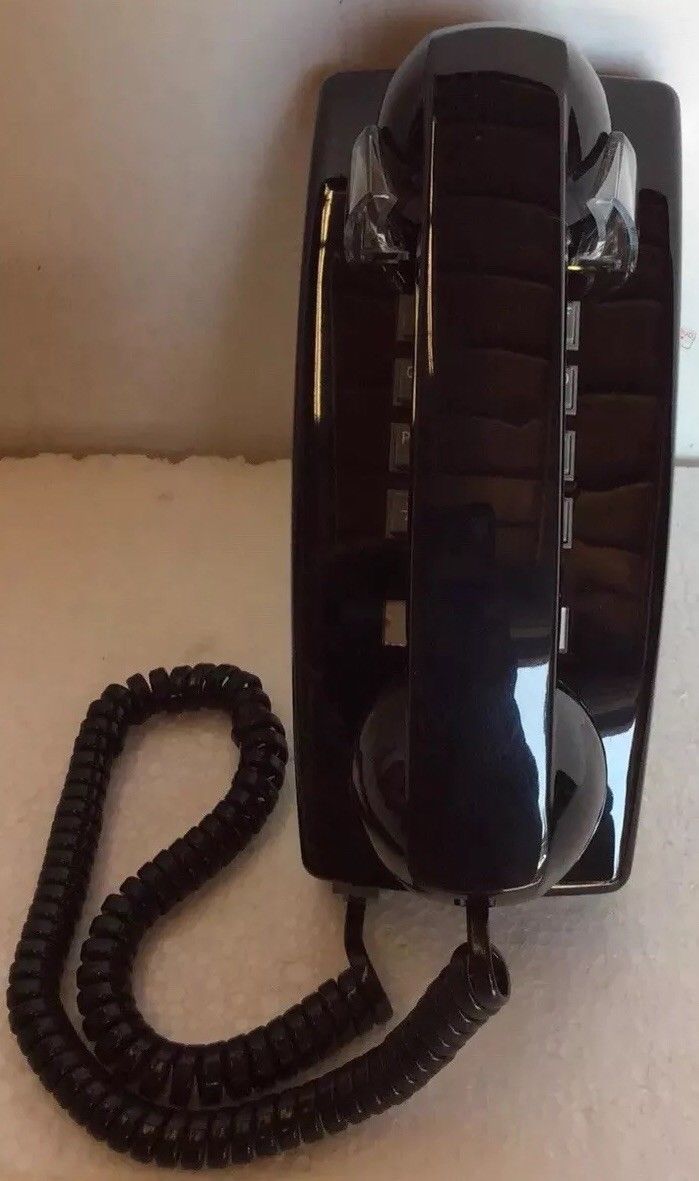 Cortelco Corded Wall Mount Telephone -Black