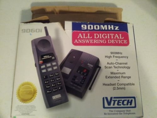 VTech (VT 9060i) Black 900 MHz Cordless Digital Answering System w/ Power Supply