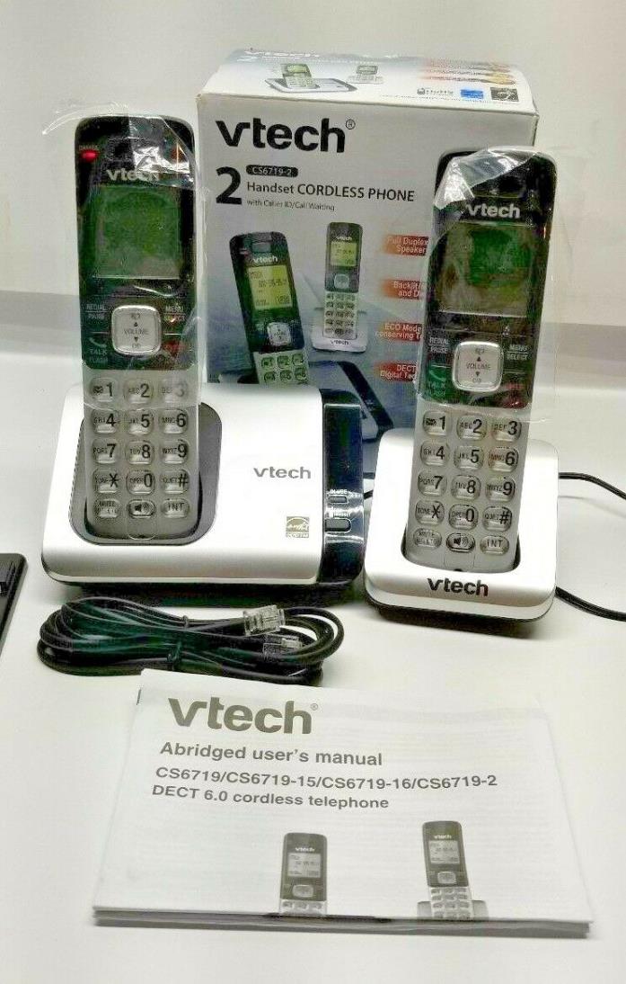 VTech CS6719-2 2-Handset Expandable Cordless Phone with Caller ID/Call Waiting,