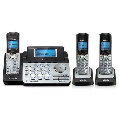 Vtech 2 Line Cordless Answering System (DS6151) & (2) Vtech 2 Line Handsets