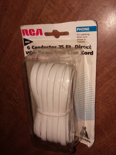 RCA - 6 Conductor 25ft. Direct Wire to Modular Line Cord - New in package