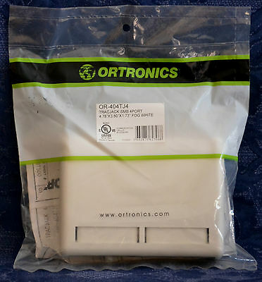 ORTRONICS OR-404TJ4 TRACJACK SMB, 4 Port, Fog White, !!! NEW SEALED !!!