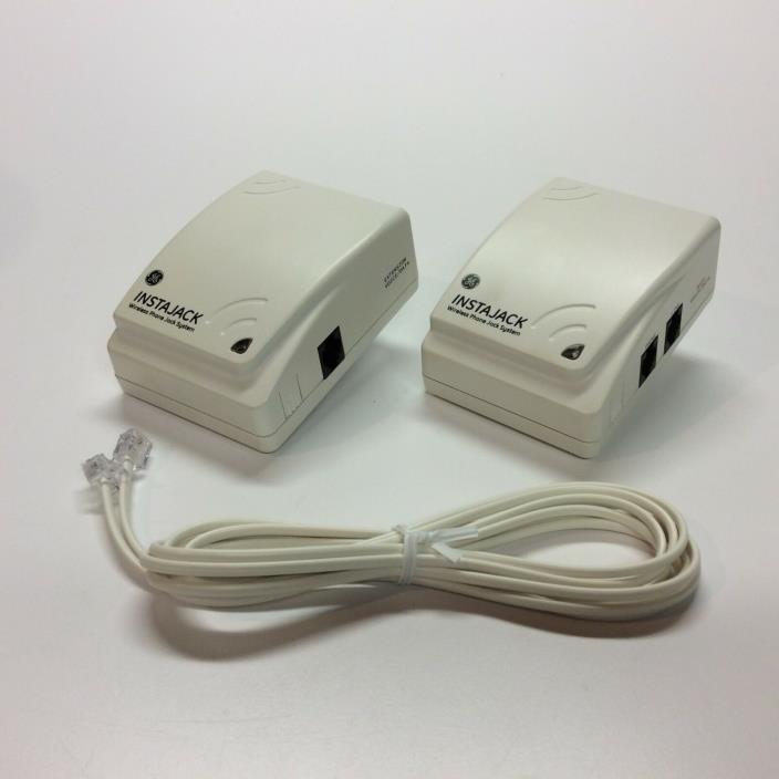 GE Instajack Wireless Phone Jack System Base And Extension - Model 86597
