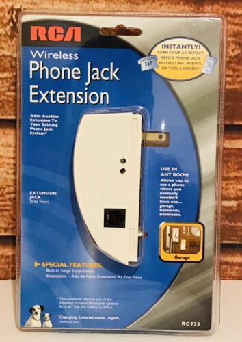 RCA Wireless Phone Jack Extension RC920 NEW