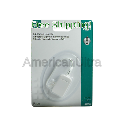 Power Gear Phone Line DSL Filter, One Device, Male to Female, 1 Line Noise Fi...
