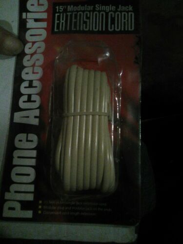 NEW CIRCUIT ELECTRONICS 15 FOOT PHONE CORD WITH ADAPTERS