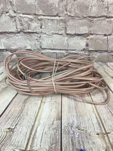 VINTAGE PHONE WIRE CABLE LINE CORD ATT 50 Feet 8 Lead Beige