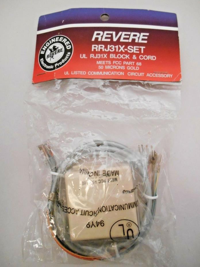 REVERE RRJ31X-SET UL RJ31X BLOCK & CORD Direct Connect # 94Y9