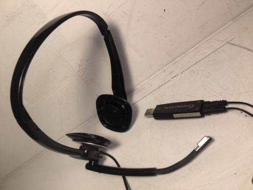Plantronics Audio 995 Wireless 2.4GHz USB Transceiver Adapter  W/ Headset Works