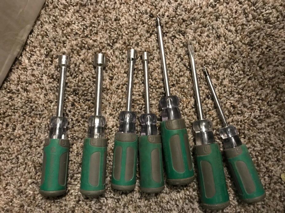 commercial electric srewdriver and nutdriver lot of 7