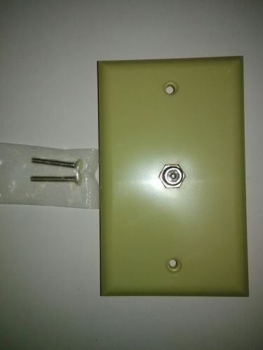 ivory single cable Jack Wall Plate circuit accessory no name new