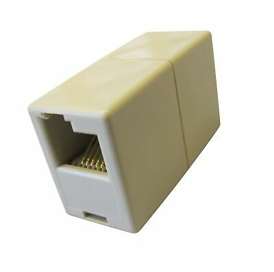 Allen Tel AT210-6-DEC 6 Conductor, 6 Position, MMJ In-Line Coupler, Ivory