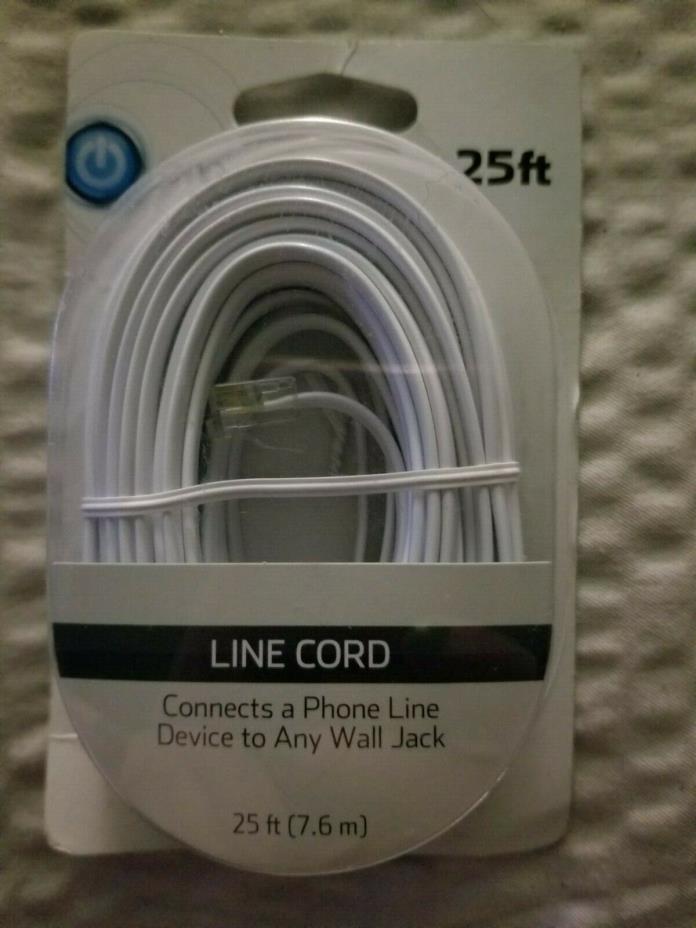 telephone line cord 25 foot. -- Free shipping in the u.s.