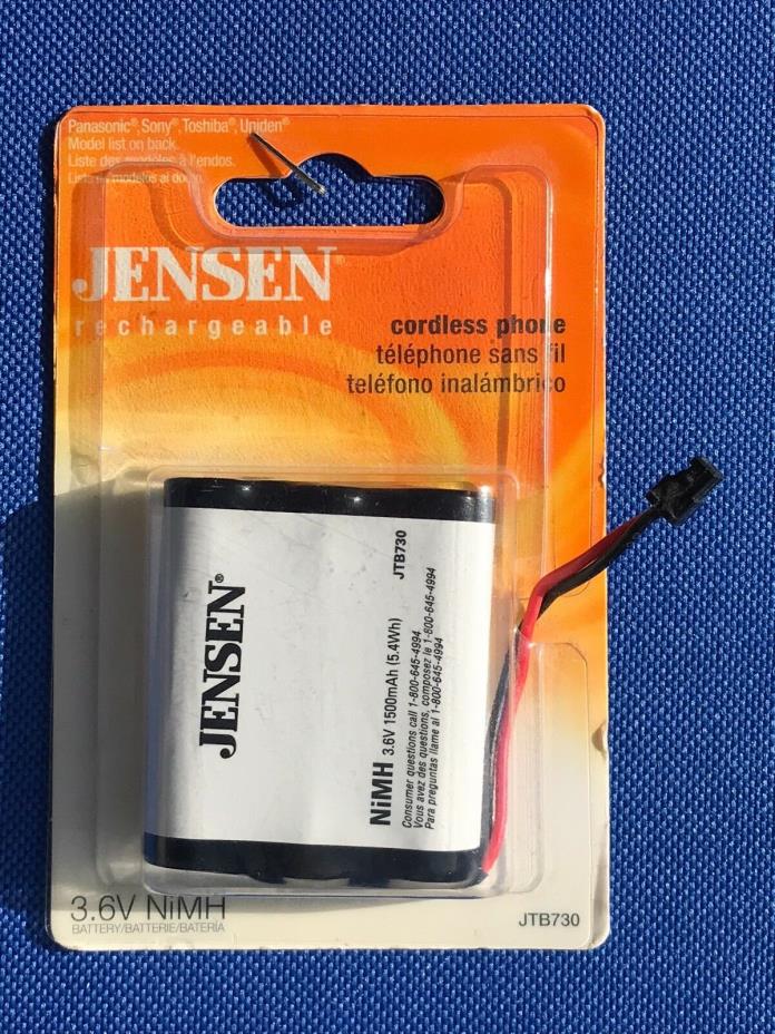 Audiovox Jensen NiMH Cordless Phone Battery JTB730 for PANASONIC SONY & more NEW