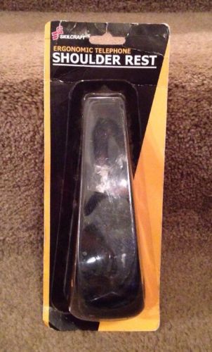 NIB Skilcraft Ergonomic Telephone Shoulder Rest Black