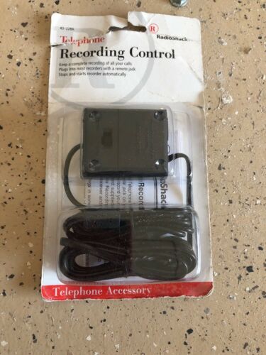RadioShack Telephone Recording Control 43-228A