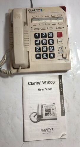 Clarity W-1000 High Frequency Enhancing Phone Big button Selling Not working