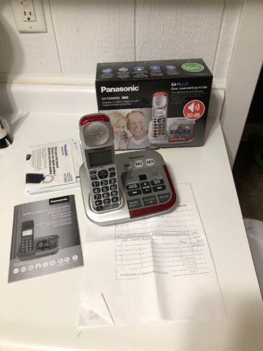 Panasonic KX-TGM450S Amplified Phone Hearing Aid Compatible (No Power Cord)
