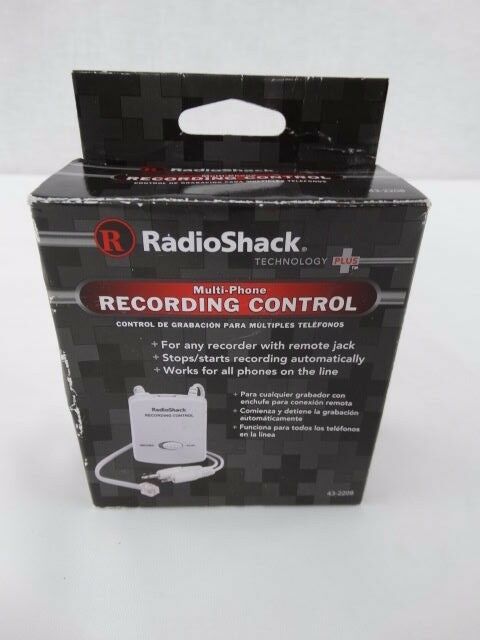 Radio Shack Multi Phone Recording Control Item # 43-22008 - NEW IN BOX