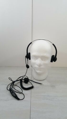 Wired Telephone Headset Binaural Call Center RJ9 Headset with Microphone Noise