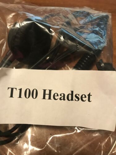 T100 Headset Headphones Ear & Adjustable Volume For any Desk Phone