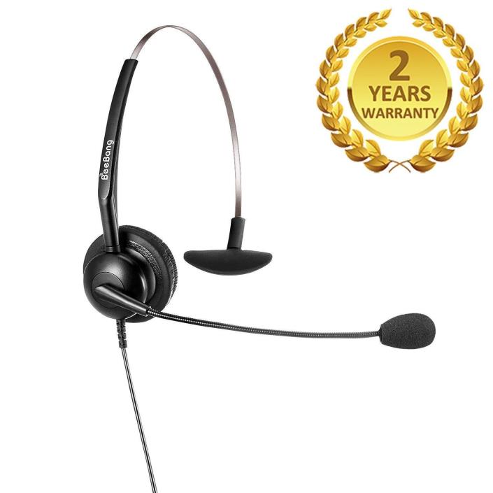 Cisco Headset with RJ9 Jack for Landline Phone Headset with Noise Cancelling and