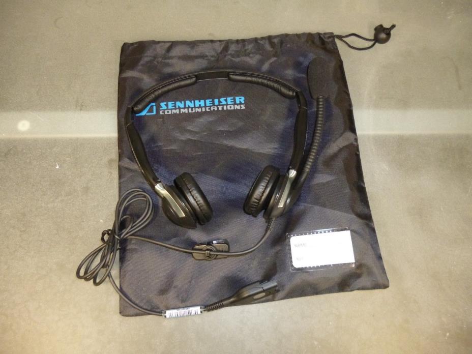 Sennheiser CC 520 IP Black Binaural Headset with carrying bag