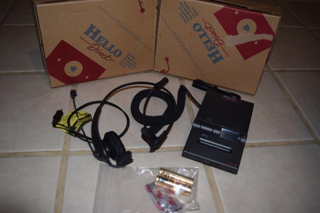 Telephone Hands Free Ultra light Ex Headset With Pro Amplifier Commercial Office