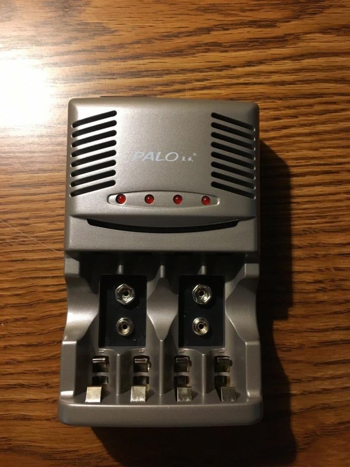 PALO 4 Slot 9V/AA/AA Smart Intelligent Battery Charger + 2 AAA Rechargeable Batt