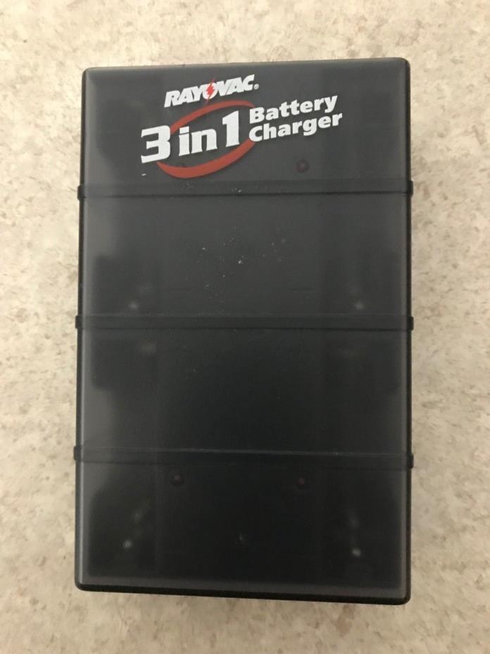 Rayovac 3 in 1 Rechargeable Battery Charger Model PS1