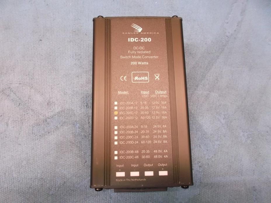 Samlex Isolated DC/DC Converters IDC-200C-12