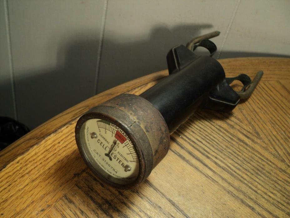Vintage General Electric D.C. Volt Cell Tester Tool No. 3126754   + & - 3 Volts