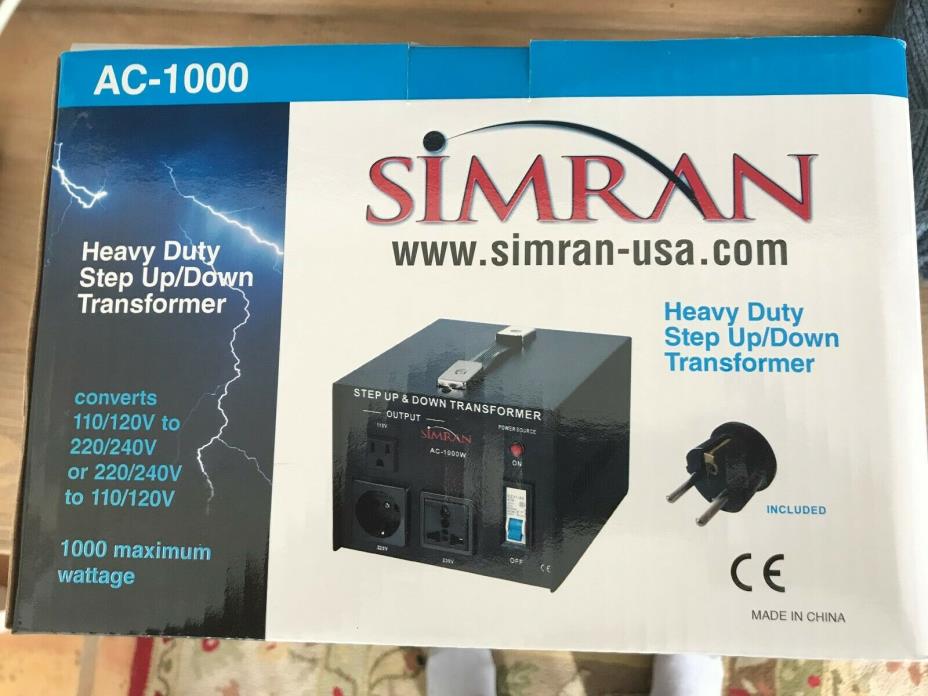 Simran 110-220 Volt Voltage Power Converter Simran Transformer Up Down 220V 110V