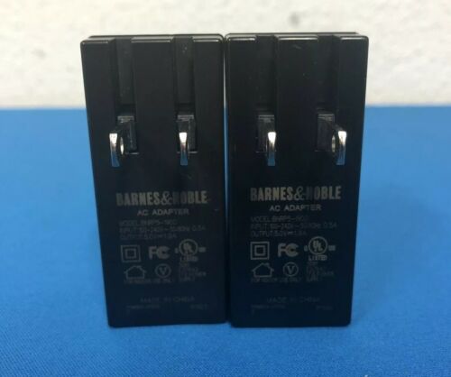 LOT OF 2 OEM Barnes & Noble Nook BNRP5-1900 AC Power Adapter Charger (2I)