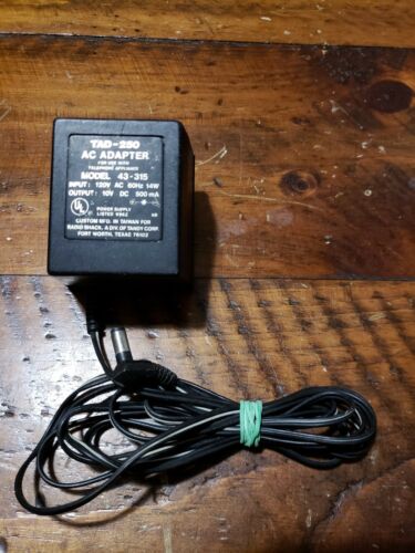 Radio Shack Model 43-315 TAD-250 AC Adapter