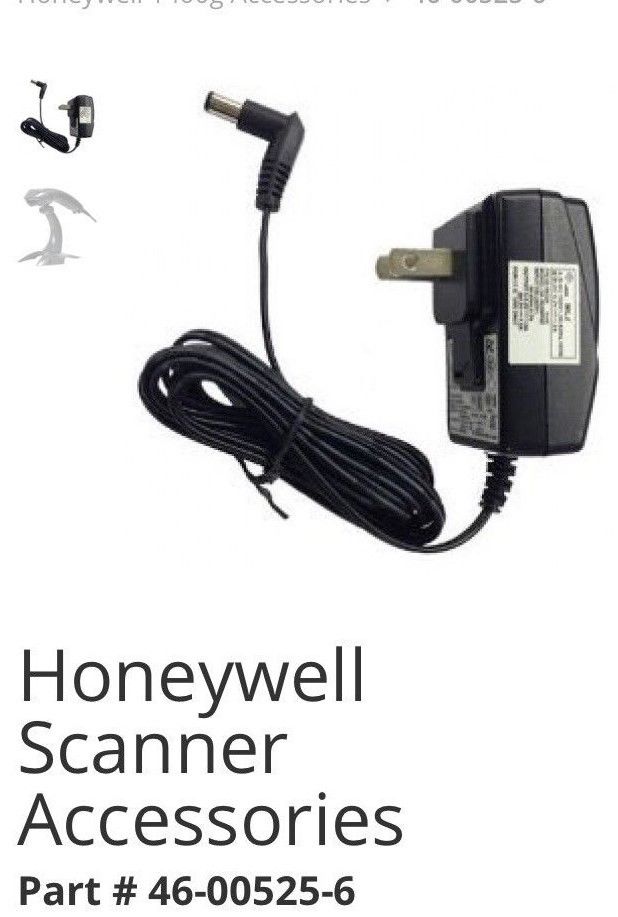 HONEYWELL Power Adapter for Scanners  Part 46-00525 North American plug