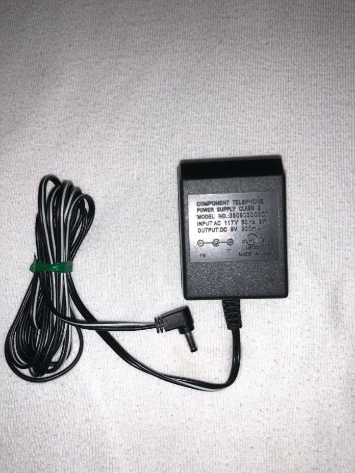 Component Telephone 350903003CT AC DC Power Adapter Charger Output 9V 300mA