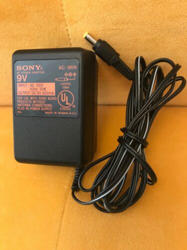 Genuine Sony AC-96N AC Adapter Original 9V Power Supply for Discman 9-volt - J1