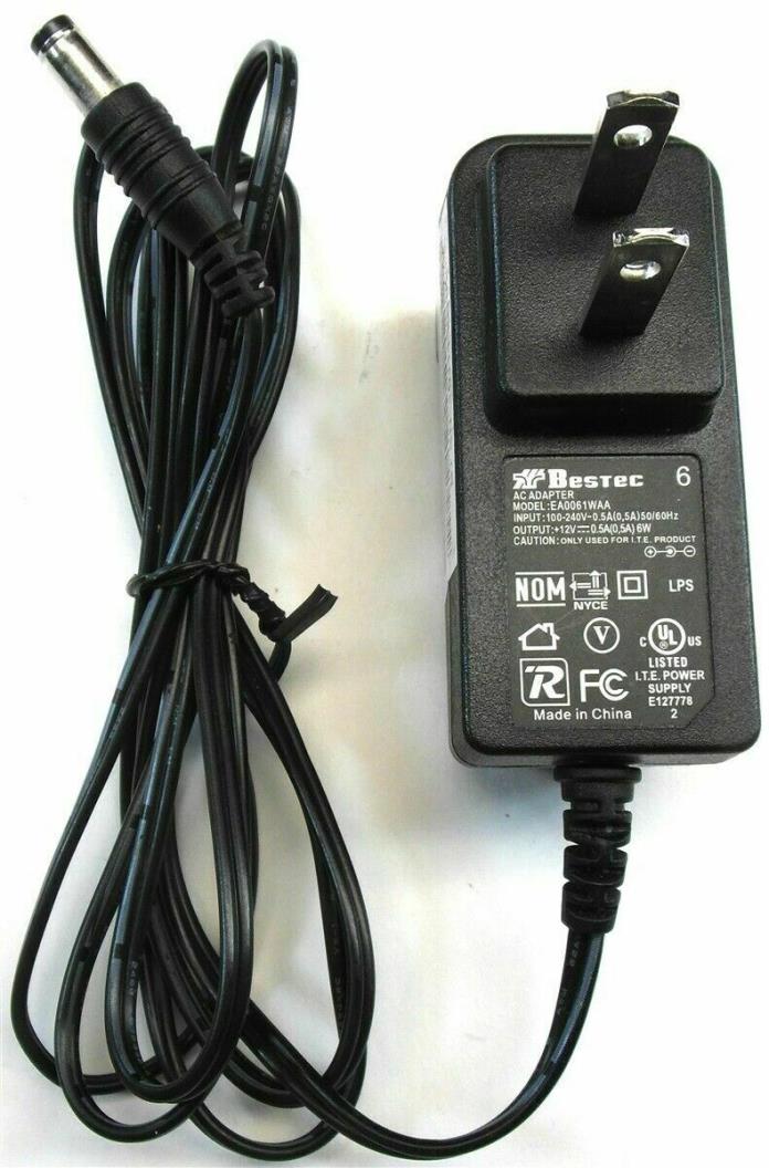 Genuine Bestec Wall Charger Cord AC Adapter Power Supply EA0061WAA 12V .5A 6W