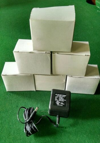 6x Power Supply Adapter: In 120VAC / 60Hz Out 12VAC / 500mA Sceptre NEW