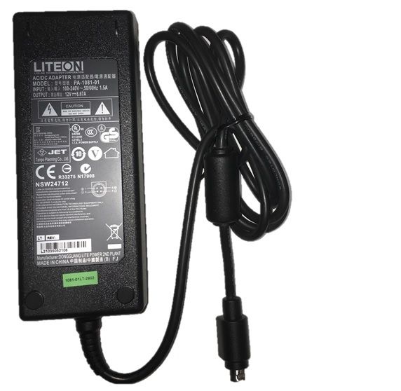 4-pin Liteon power supply adapter(PA-1081-01LT) 12v 6.67A with 110V AC cord