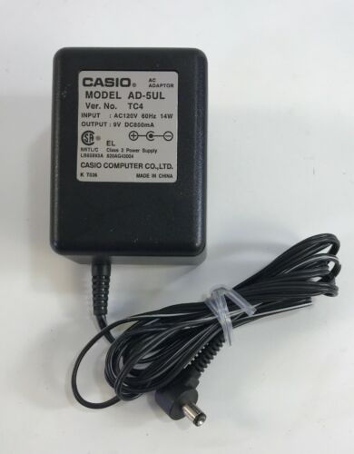 Genuine Casio AD-5UL 9V .85A Power Supply for Casio Keyboards