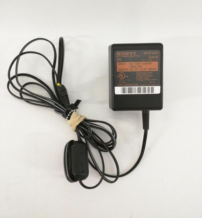 Genuine SONY MiniDisc AC 3V Power Adapter AC-ET305K