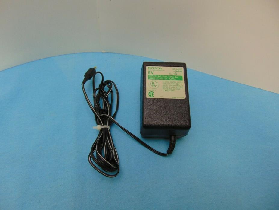 Sony AC Power Adaptor 6vdc 400mA AC-64NC