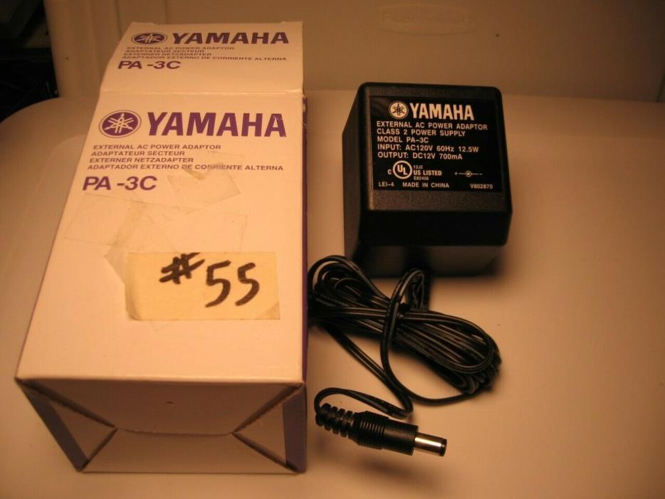 Genuine YAMAHA PA-3C AC Power Supply Adapter External AC Power Adaptor In Box