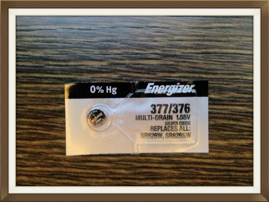 Energizer 377 376 SR626SW SR626W Silver Oxide Watch Batteries 1.55V