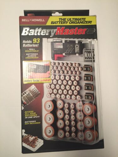 Bell + Howell Battery Master Organizer with Free Battery Tester As Seen on TV!