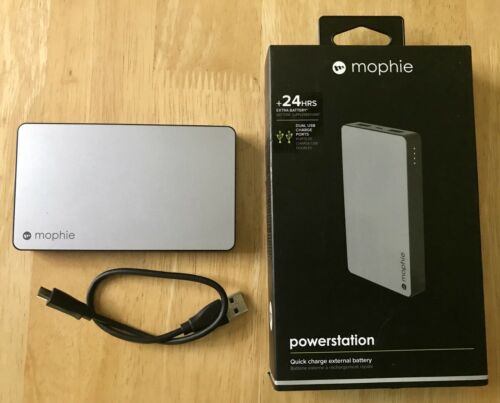 Mophie 6,000mAh External Battery Powerstation, Pre-owned, Free Shipping!